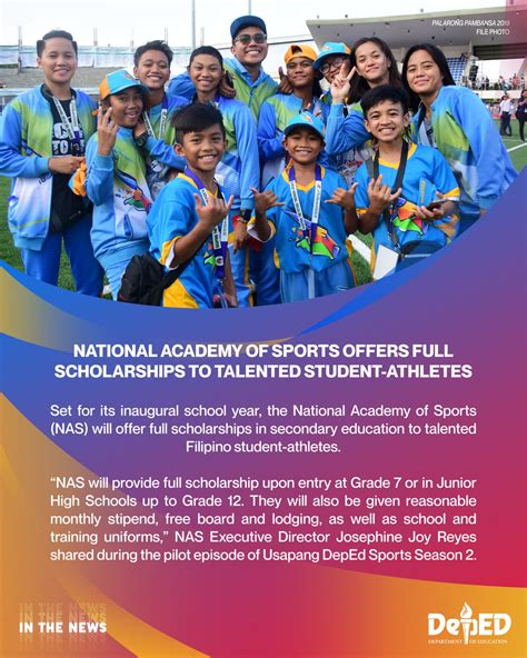 National Academy of Sports offers full scholarships to talented .